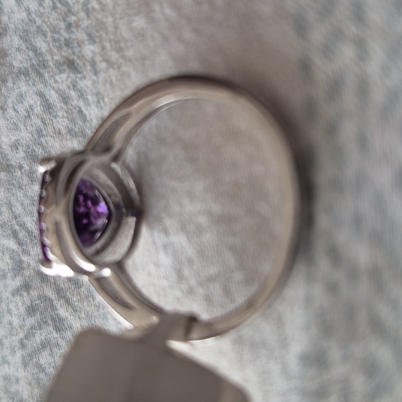 STERLING SWAROVSKI AMETHYST - Picture 4 of 6